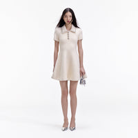 Cream Soft Knit Mini Dress