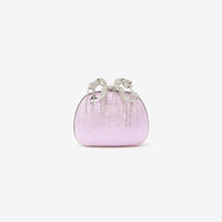 Purple Crystal Clutch Bag