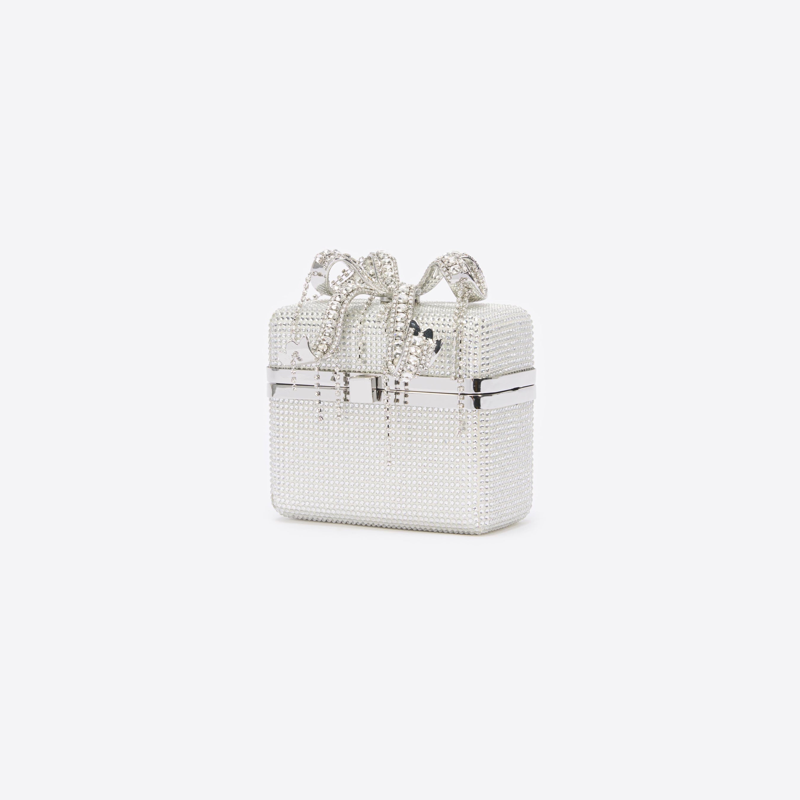 Silver Rhinestone Vanity Bag