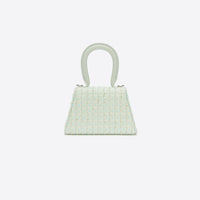 Mint Boucle Micro Bow Bag