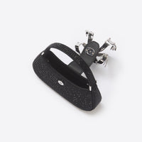 Black Rhinestone Mini Crescent Bag