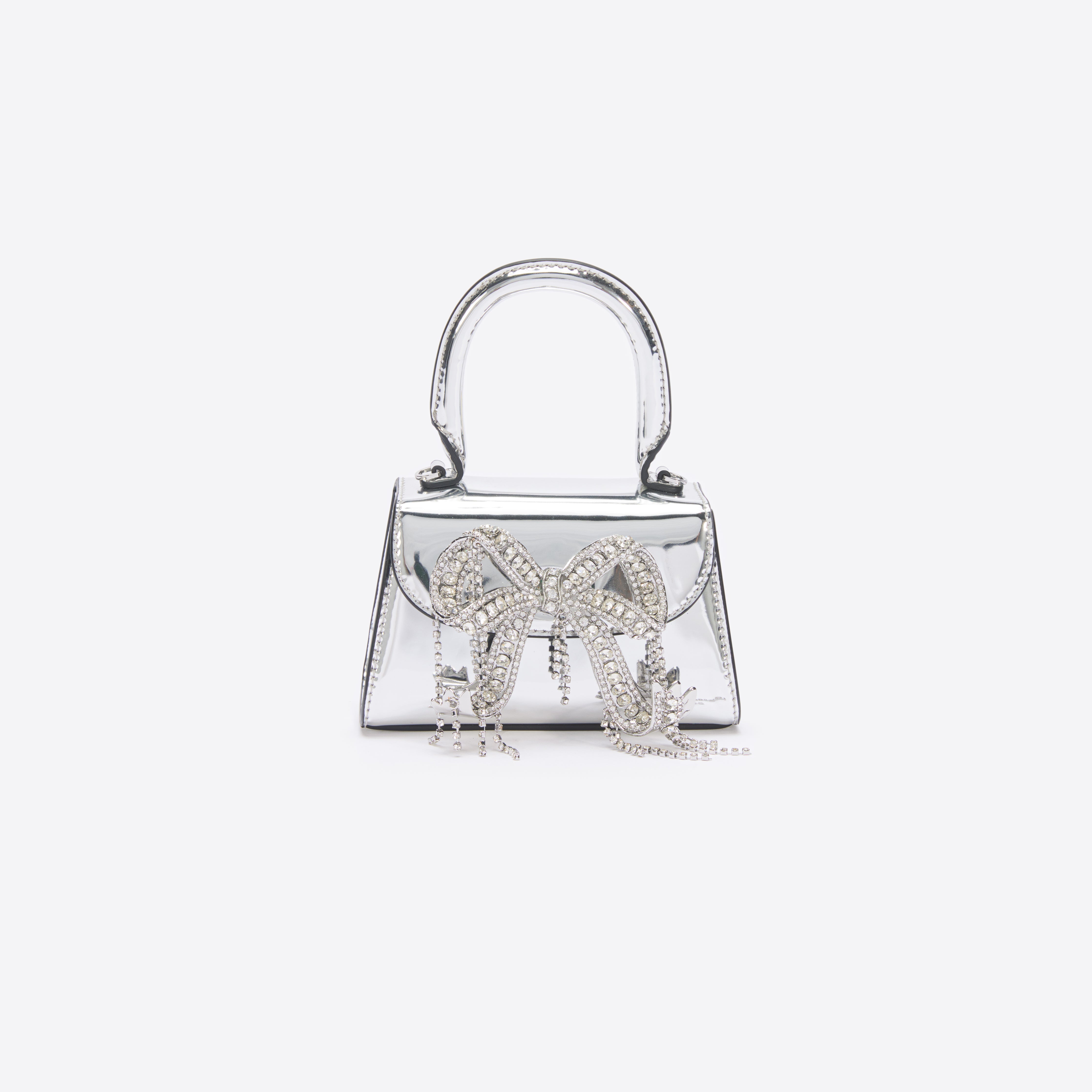 Silver off best sale white bag