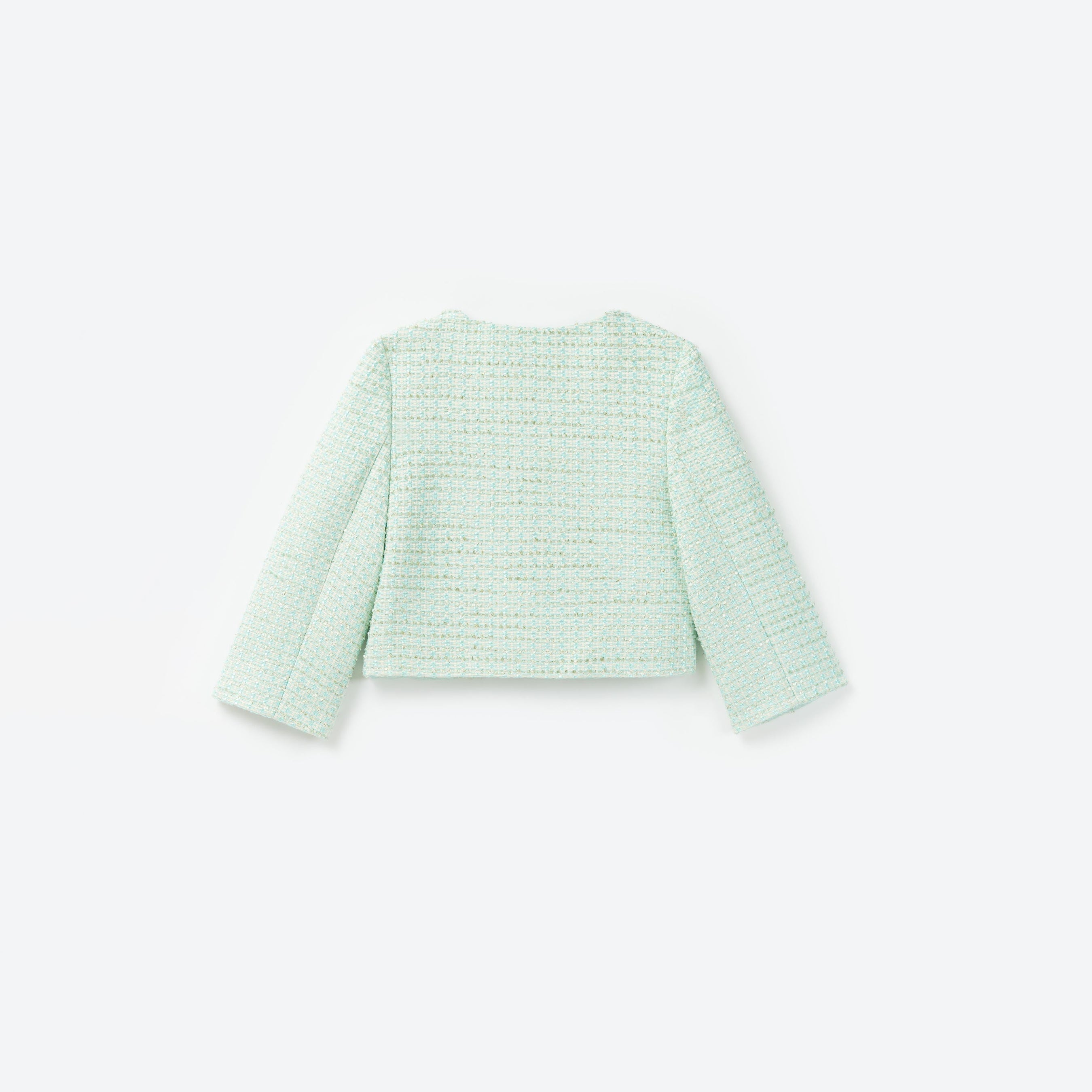 Mint Boucle Button Jacket