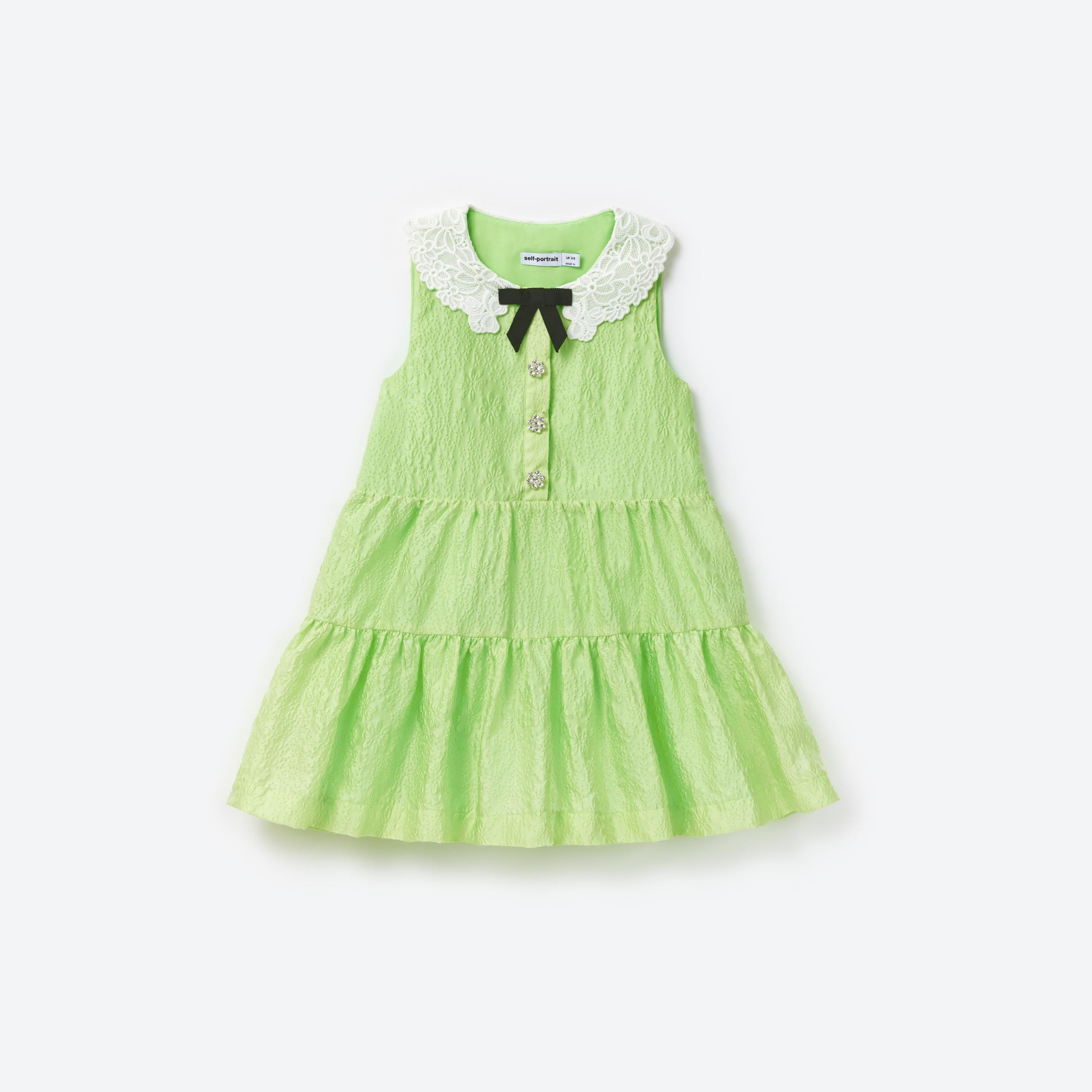 Green Textured Cotton Dress