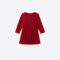Red Sequin Knit Dress