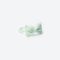 Green Boucle Bow Hairband