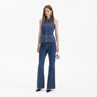 Blue Denim Jumpsuit