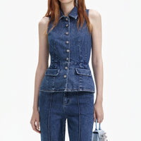 Blue Denim Jumpsuit