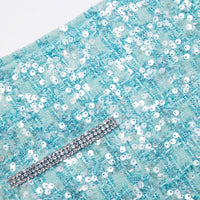 Blue Boucle Mini Skirt