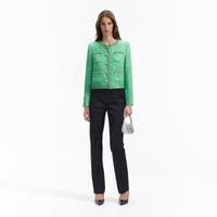 Green Boucle Jacket