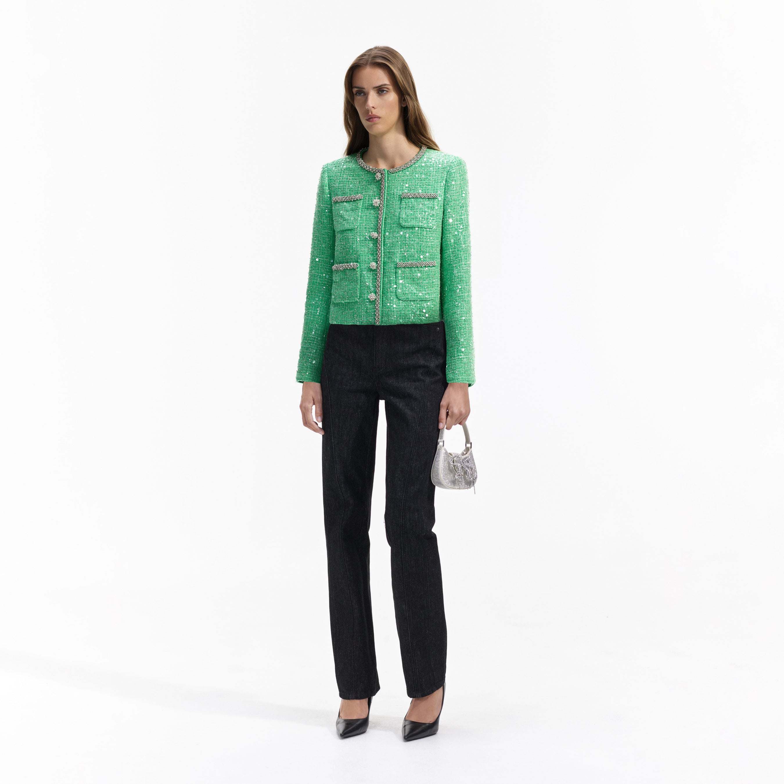 Green Boucle Jacket