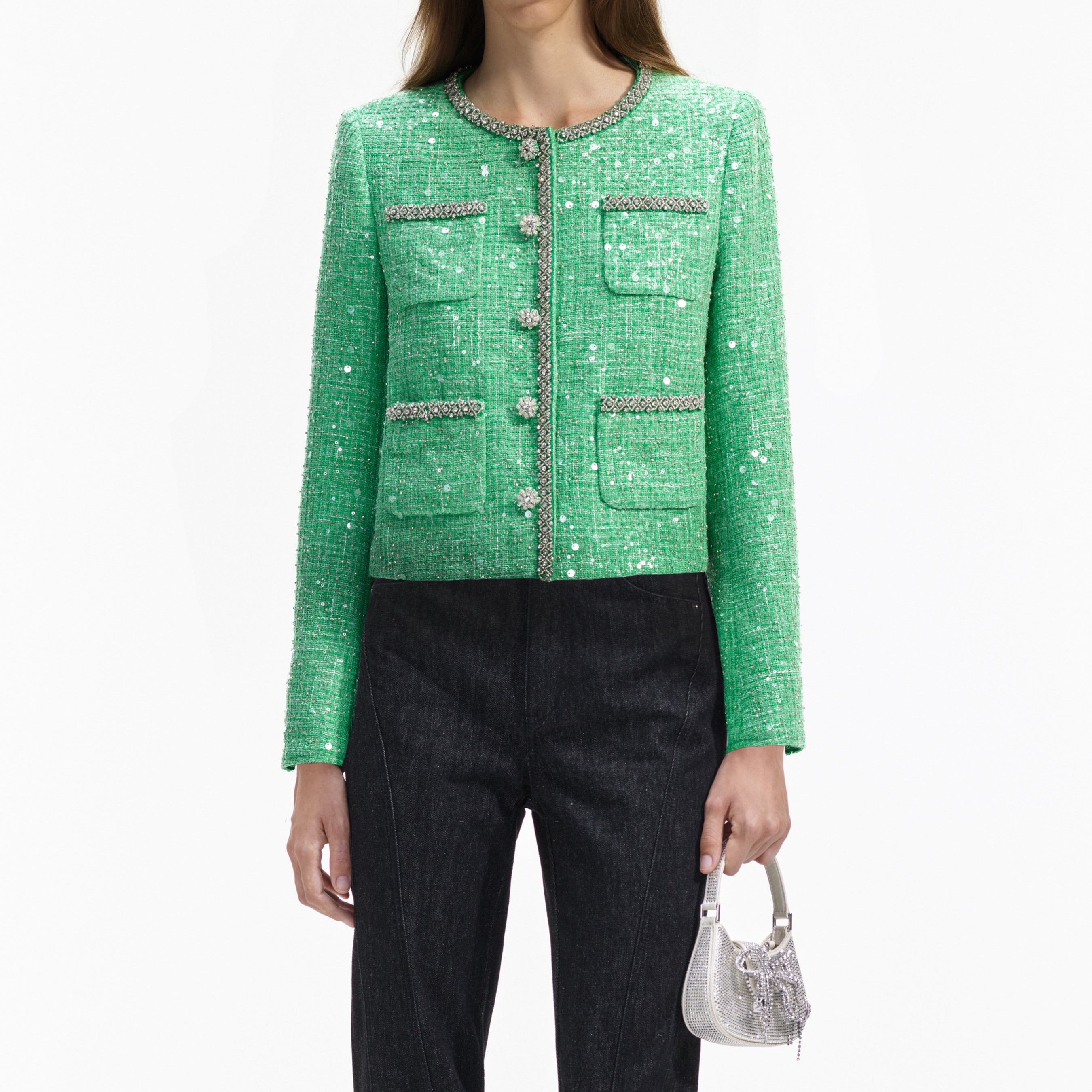 Green Boucle Jacket