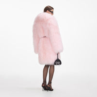 Pink Shearling Coat