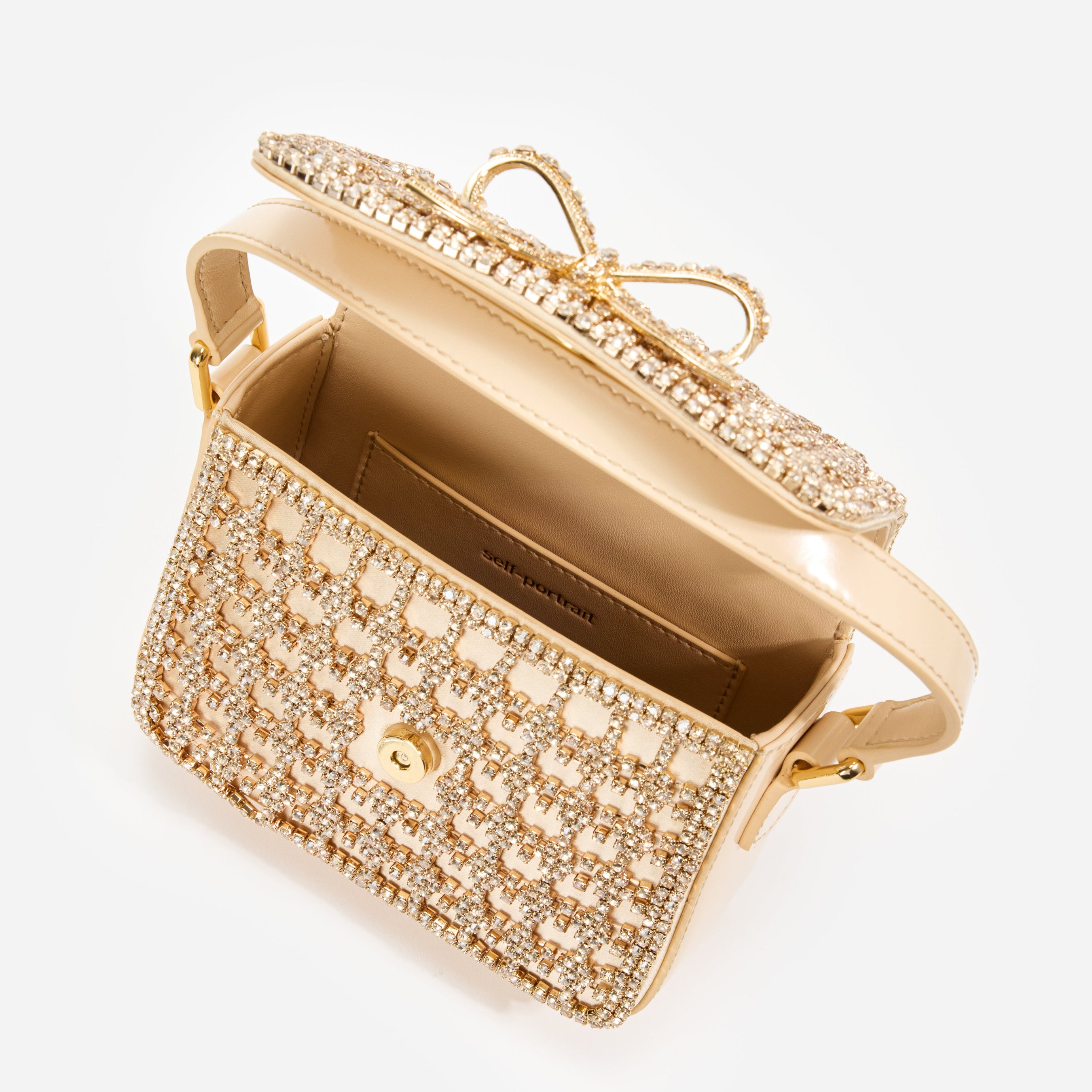 Gold Crystal Micro Bag