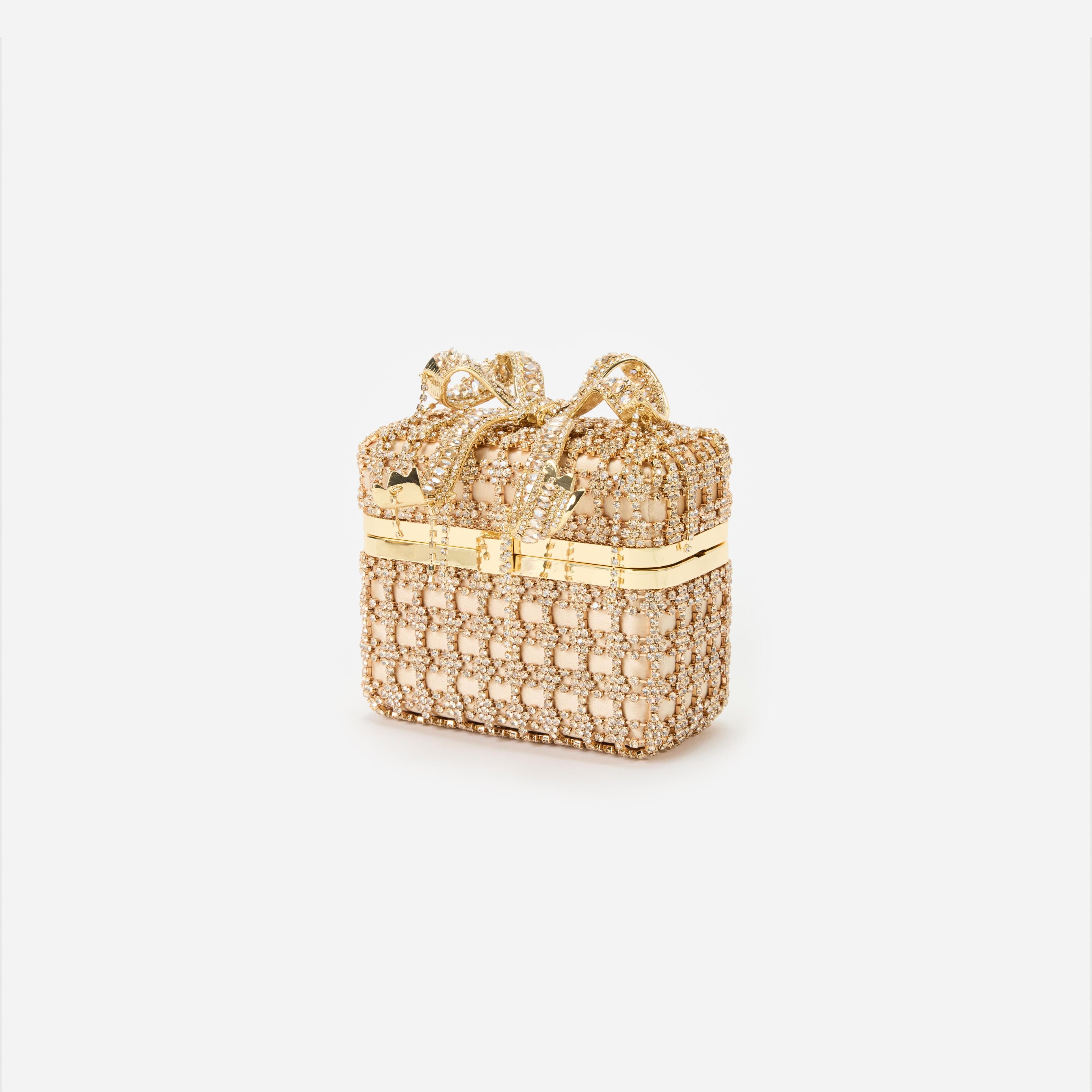 Gold Crystal Vanity Case