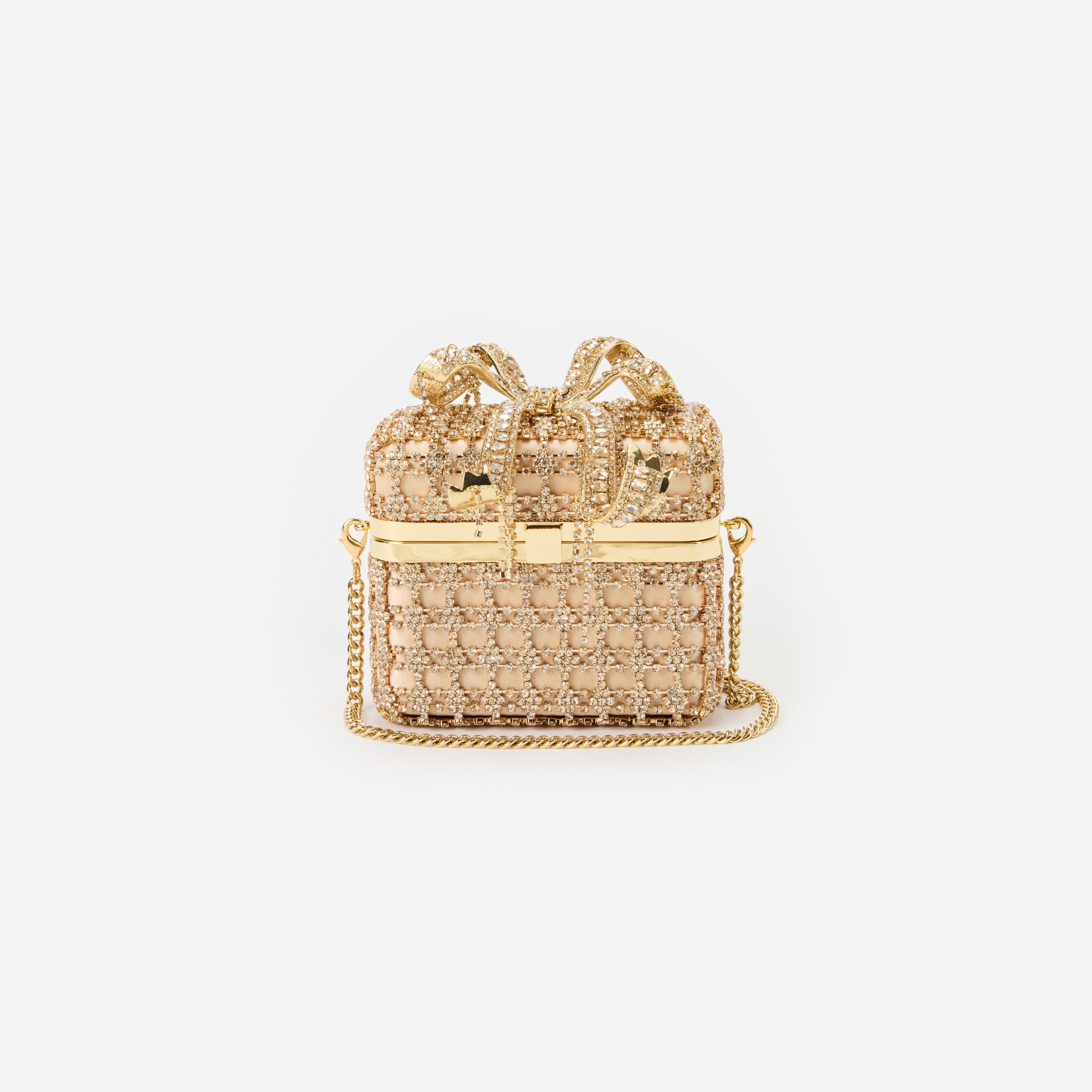 Gold Crystal Vanity Case