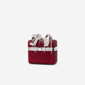 Burgundy Crystal Vanity Case