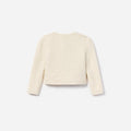 Cream Sequin Cardigan