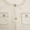 Cream Sequin Cardigan
