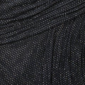 Black Rhinestone Mesh Midi Dress