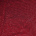 Burgundy Rhinestone Drape Top