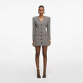 Check Blazer Mini Dress