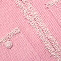 Pink Peplum Knit Midi Dress