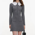 Grey Knit Mini Dress