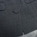 Grey Tailored Satin Maxi Dress