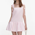 Pink Flower Taffeta Dress