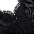 Black Satin Lace Top