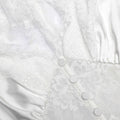 White Fine Lace Satin Maxi Dress