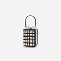 Black Satin Crystal Micro Bag