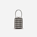 Black Satin Crystal Micro Bag