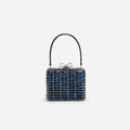 Navy Crystal Micro Bag