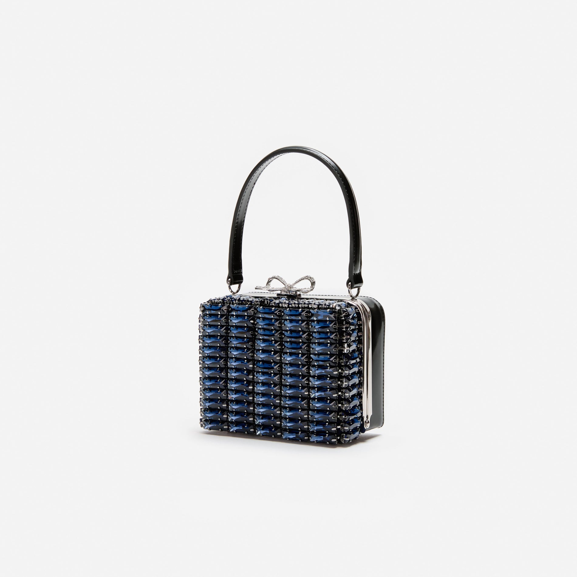 Navy Crystal Mirco Bag