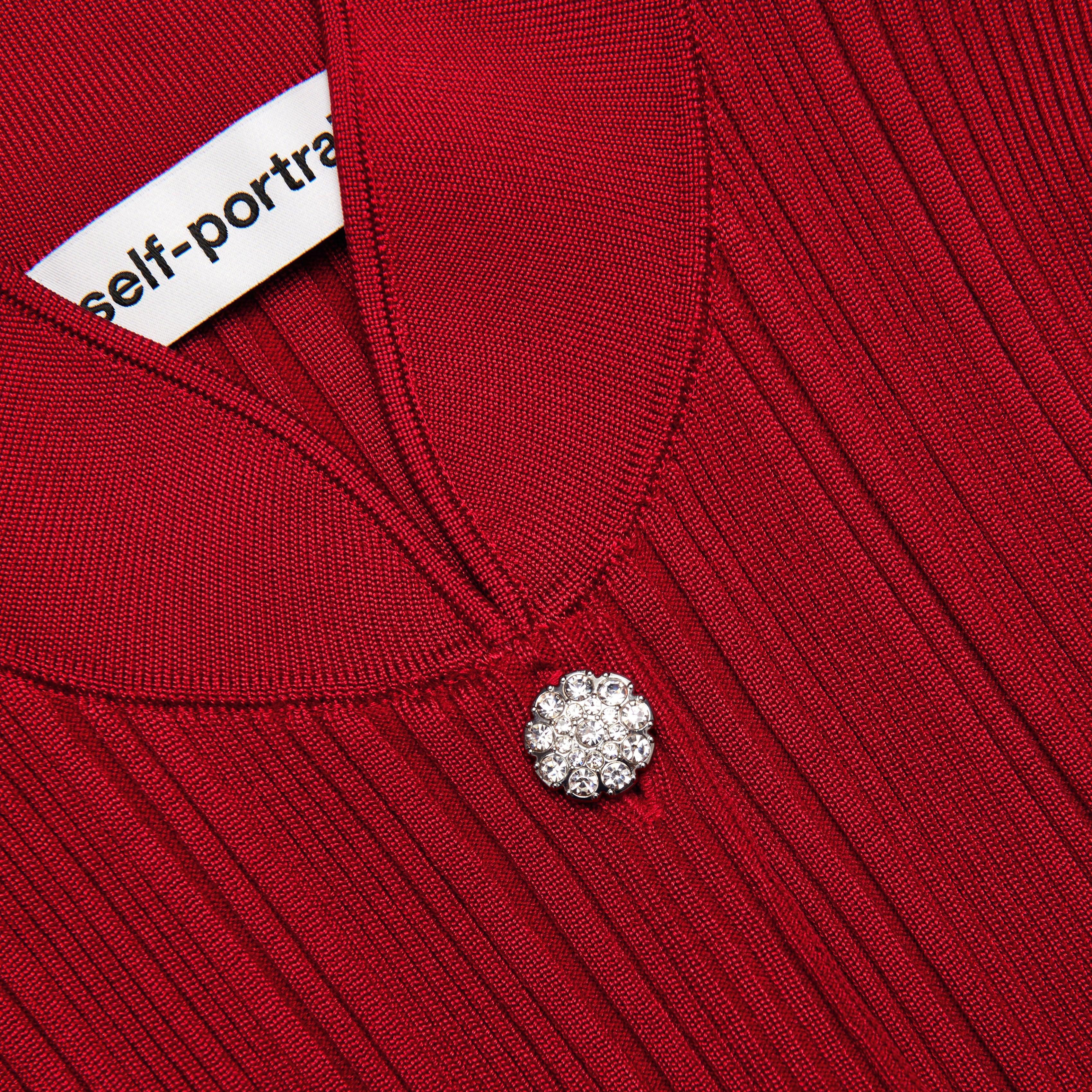 Red Viscose Cardigan
