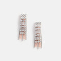 Crystal Pink Droplet Earrings