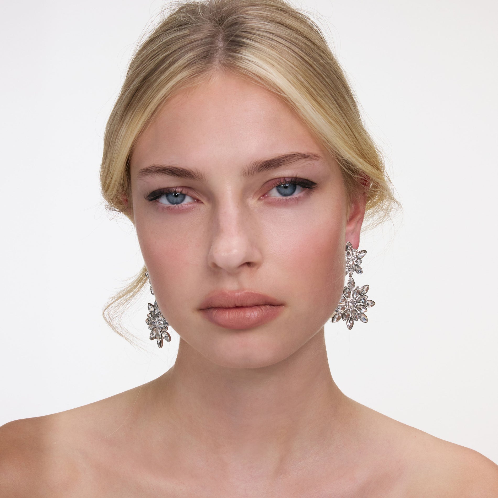 Crystal Tiered Earrings