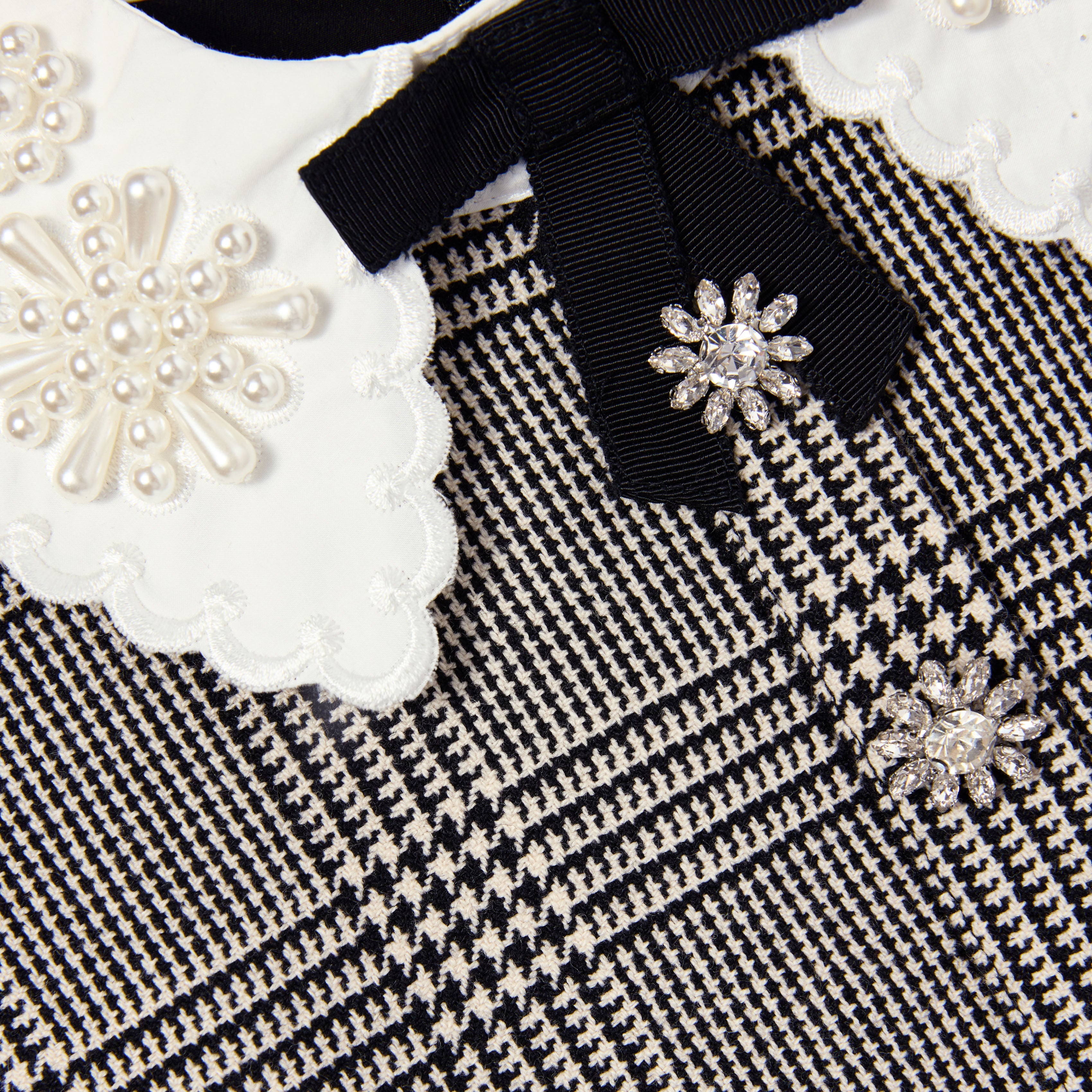 Black Check Sleeveless Dress