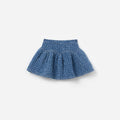 Textured Denim Skirt