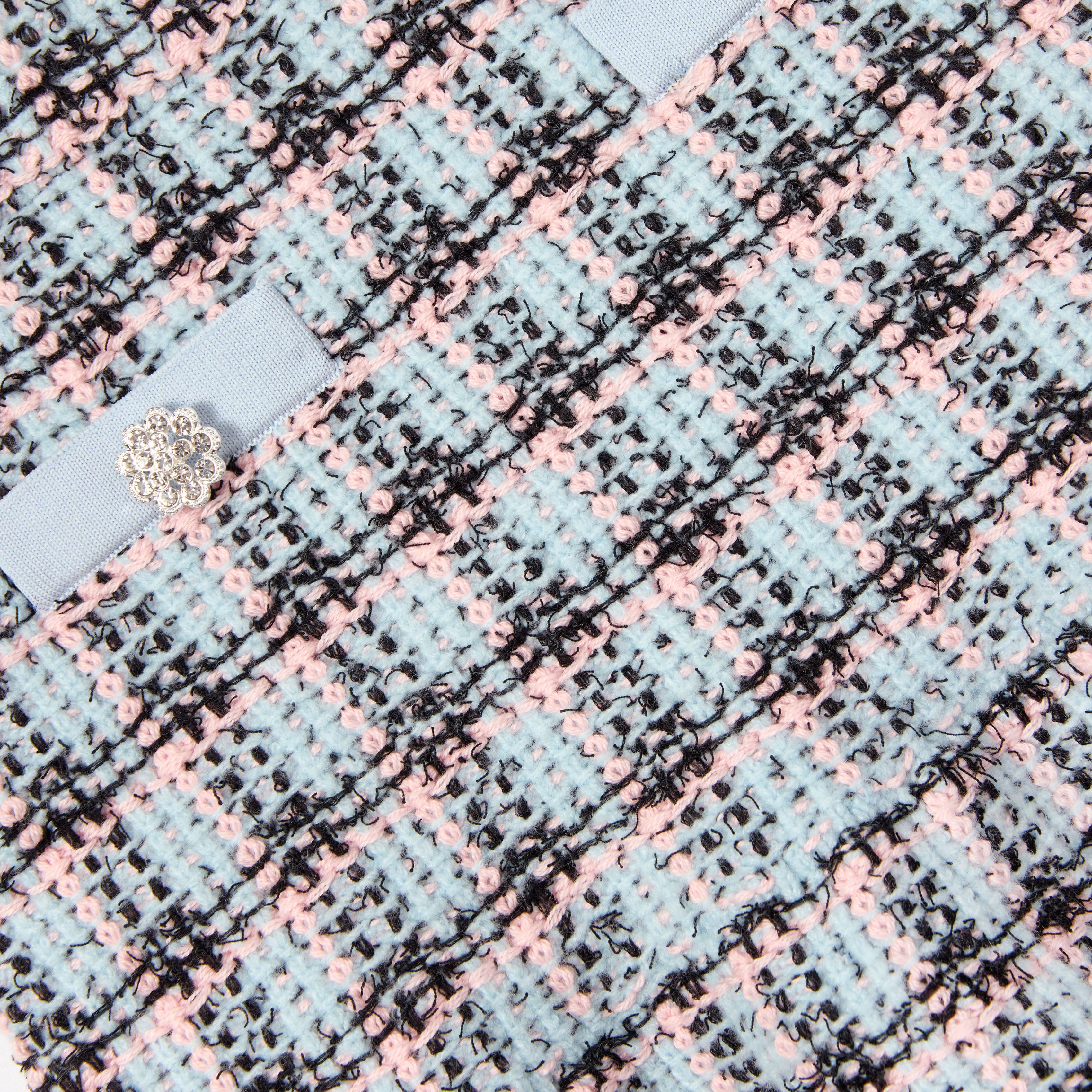 Textured Stripe Knit Skirt