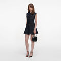 Indigo Denim Flared Mini Dress
