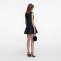 Indigo Denim Flared Mini Dress