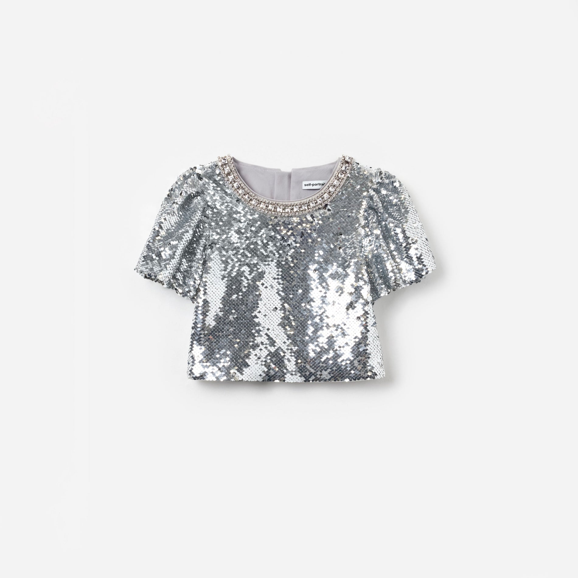 Silver Sequin Top