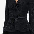 Black Sequin Knit Top