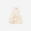 Cream Floral Jacquard Dress