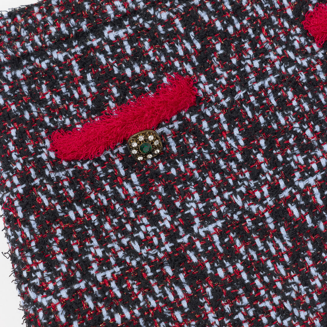 Detail Shot of the Multi Textured Knit Skirt