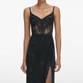 Black Lace Strappy Top