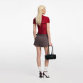 Red Fil Coupe Cut Out Top